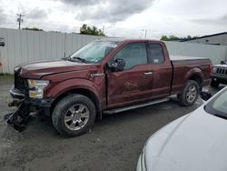Salvage cars for sale at Albany, NY auction: 2015 Ford F150 Super Cab