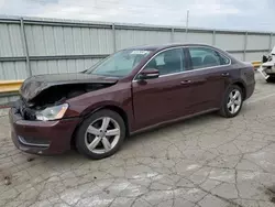 2013 Volkswagen Passat SE en venta en Dyer, IN