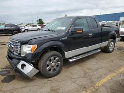 Salvage cars for sale at Woodhaven, MI auction: 2013 Ford F150 Super Cab