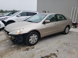 Salvage cars for sale at Franklin, WI auction: 2003 Honda Accord LX