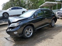 Salvage cars for sale from Copart Austell, GA: 2013 Lexus RX 350
