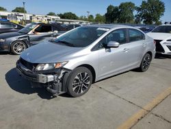 Salvage cars for sale from Copart Sacramento, CA: 2015 Honda Civic EX