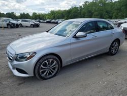 Salvage cars for sale at Ellwood City, PA auction: 2018 Mercedes-Benz C 300 4matic