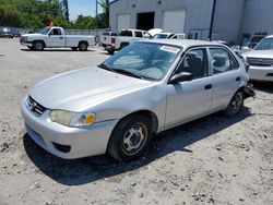 Salvage cars for sale at Savannah, GA auction: 2002 Toyota Corolla CE