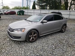 Salvage cars for sale from Copart Windsor, NJ: 2013 Volkswagen Passat SE