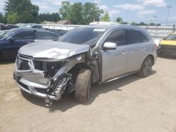 Salvage cars for sale at Finksburg, MD auction: 2017 Acura MDX Technology