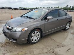 Salvage cars for sale at Houston, TX auction: 2009 Honda Civic LX