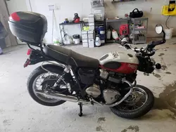 Salvage motorcycles for sale at West Warren, MA auction: 2020 Triumph Bonneville T100