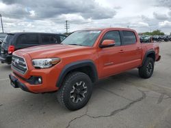 Toyota Tacoma Double cab salvage cars for sale: 2017 Toyota Tacoma Double Cab