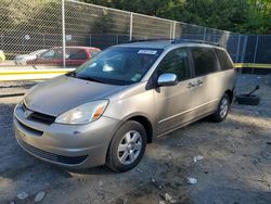 Salvage cars for sale at Waldorf, MD auction: 2005 Toyota Sienna CE