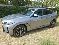 Salvage cars for sale at Miami, FL auction: 2024 BMW X6 XDRIVE40I