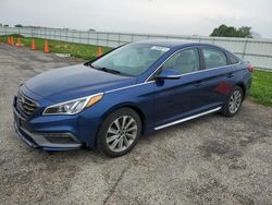 Salvage cars for sale from Copart Mcfarland, WI: 2017 Hyundai Sonata Sport