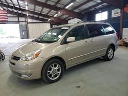 Salvage cars for sale at East Granby, CT auction: 2005 Toyota Sienna XLE