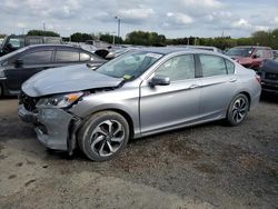 Salvage cars for sale at East Granby, CT auction: 2017 Honda Accord EXL