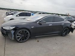 Salvage cars for sale at Grand Prairie, TX auction: 2013 Tesla Model S