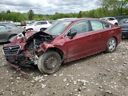 Salvage cars for sale from Copart Candia, NH: 2015 Subaru Legacy 2.5I