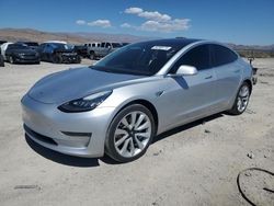 Salvage cars for sale at North Las Vegas, NV auction: 2018 Tesla Model 3