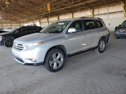 Salvage cars for sale from Copart Phoenix, AZ: 2011 Toyota Highlander Limited