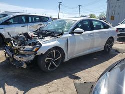 Salvage cars for sale at Chicago Heights, IL auction: 2018 Honda Accord Sport