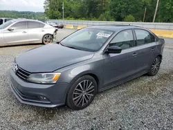 Salvage cars for sale from Copart Concord, NC: 2015 Volkswagen Jetta SE
