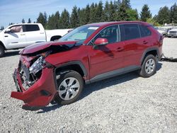 Salvage cars for sale at Graham, WA auction: 2022 Toyota Rav4 LE
