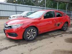 Salvage cars for sale at Austell, GA auction: 2017 Honda Civic EX