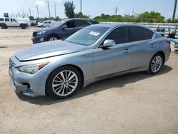 Infiniti q50 Luxe salvage cars for sale: 2018 Infiniti Q50 Luxe
