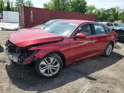 Salvage cars for sale from Copart Baltimore, MD: 2018 Honda Accord LX