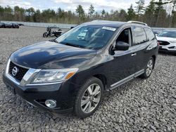 Salvage cars for sale from Copart Windham, ME: 2015 Nissan Pathfinder S