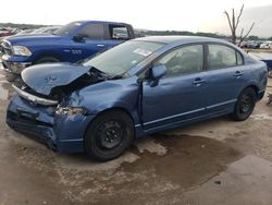 Salvage cars for sale at Grand Prairie, TX auction: 2009 Honda Civic LX