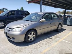 Salvage cars for sale at Hayward, CA auction: 2005 Honda Civic EX