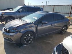 Salvage cars for sale at Haslet, TX auction: 2015 Honda Civic EX