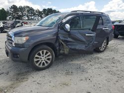 Salvage cars for sale from Copart Loganville, GA: 2015 Toyota Sequoia Limited