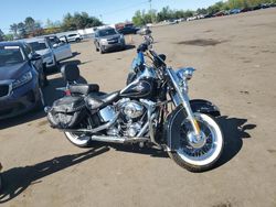 Salvage motorcycles for sale at New Britain, CT auction: 2010 Harley-Davidson Flstc