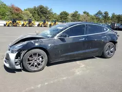 Salvage cars for sale at Brookhaven, NY auction: 2019 Tesla Model 3