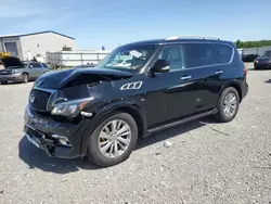 Salvage cars for sale at Earlington, KY auction: 2017 Infiniti QX80 Base