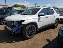 Salvage cars for sale at New Britain, CT auction: 2022 Chevrolet Traverse RS