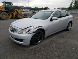 Salvage cars for sale at Dunn, NC auction: 2007 Infiniti G35