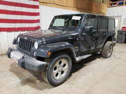 Salvage cars for sale at Anchorage, AK auction: 2015 Jeep Wrangler Unlimited Sahara