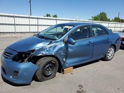 Salvage cars for sale at Littleton, CO auction: 2013 Toyota Corolla Base