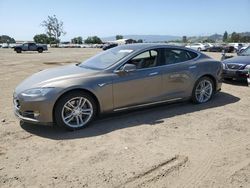 Salvage cars for sale at San Martin, CA auction: 2015 Tesla Model S