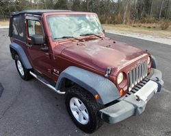 Salvage cars for sale at Dunn, NC auction: 2007 Jeep Wrangler X