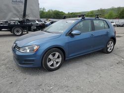 Salvage cars for sale at Grantville, PA auction: 2017 Volkswagen Golf S