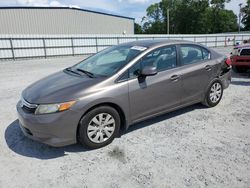 Honda salvage cars for sale: 2012 Honda Civic LX