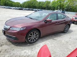 Salvage cars for sale at North Billerica, MA auction: 2015 Acura TLX