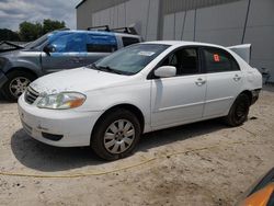 Salvage cars for sale at Apopka, FL auction: 2003 Toyota Corolla CE