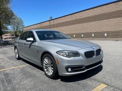 Salvage cars for sale at North Billerica, MA auction: 2015 BMW 528 XI