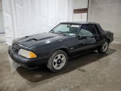 Salvage cars for sale at Leroy, NY auction: 1989 Ford Mustang LX
