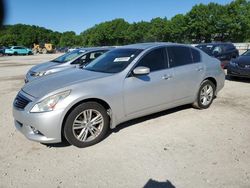 Salvage cars for sale at North Billerica, MA auction: 2011 Infiniti G37