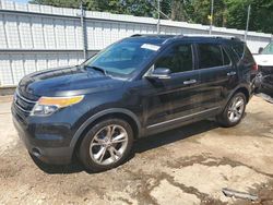 Salvage cars for sale at Austell, GA auction: 2013 Ford Explorer Limited